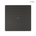 Oltens Atran (S) deszczownica 22 cm kwadratowa czarny mat 37005300