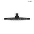 Oltens Atran deszczownica 22 cm okrągła czarny mat 37004300