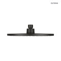 Oltens Atran deszczownica 22 cm okrągła czarny mat 37004300