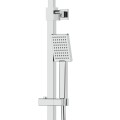 Kolumna prysznicowa Corsan Ango chrom z deszczownicą LED, baterią termostatyczną, słuchawką i wylewką obrotową
