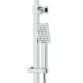 Kolumna prysznicowa Corsan Ango chrom z deszczownicą LED, baterią termostatyczną, słuchawką i wylewką obrotową