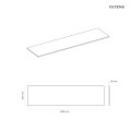Oltens Vernal blat 180 cm naszafkowy slim grafit mat 63009400