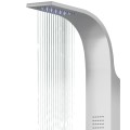 Panel prysznicowy Corsan Samsara S003 Termostat Stal szczotkowana Wylewka Deszczownica LED