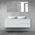Oltens Vernal zestaw mebli łazienkowych 140 cm z blatem szary mat 68296700