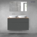 Oltens Vernal zestaw mebli łazienkowych 120 cm z blatem grafit mat/dąb 68225400