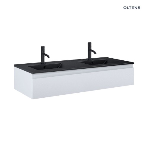 Oltens Vernal umywalka z szafką 120 cm czarny mat/szary mat 68011700