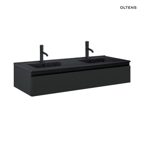 Oltens Vernal umywalka z szafką 120 cm czarny mat 68011300