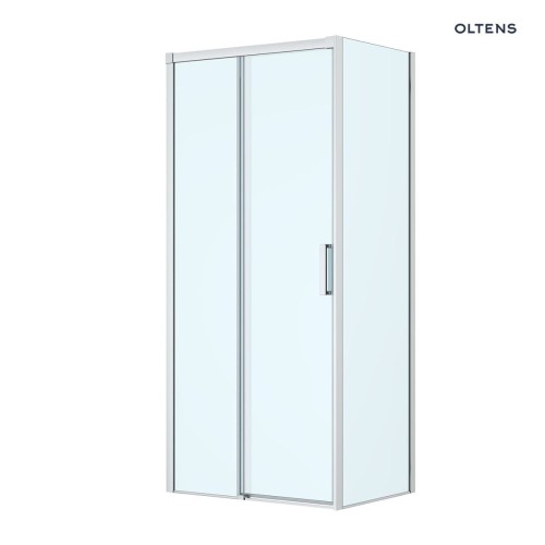 Oltens Breda kabina prysznicowa 100x80 cm prostokątna chrom/szkło przezroczyste 20221100