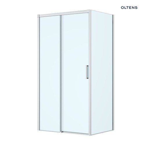 Oltens Breda kabina prysznicowa 110x80 cm prostokątna chrom/szkło przezroczyste 20222100