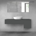 Oltens Vernal zestaw mebli łazienkowych 140 cm z blatem grafit mat 68280400