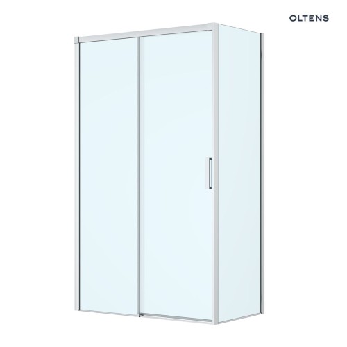 Oltens Breda kabina prysznicowa 120x80 cm prostokątna chrom/szkło przezroczyste 20223100