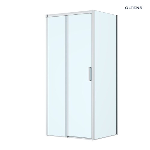 Oltens Breda kabina prysznicowa 100x90 cm prostokątna chrom/szkło przezroczyste 20224100
