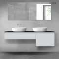 Oltens Vernal zestaw mebli łazienkowych 160 cm szary mat/czarny mat 68346700
