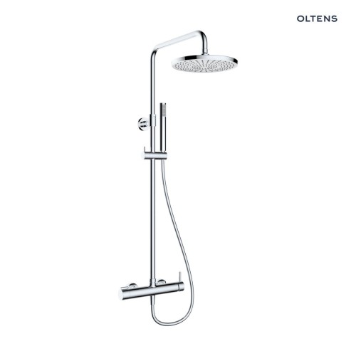 Oltens Molle zestaw prysznicowy ścienny z deszczownicą chrom 36504100