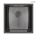 Oltens Hydda zlewozmywak stalowy 44x44 cm 1 komorowy czarny 71103300