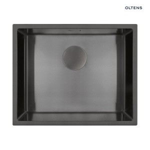 Oltens Hydda zlewozmywak stalowy 54x44 cm 1 komorowy czarny 71104300
