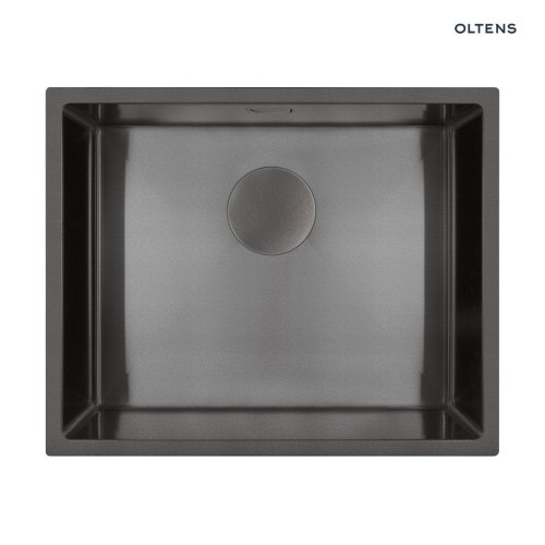 Oltens Hydda zlewozmywak stalowy 54x44 cm 1 komorowy czarny 71104300
