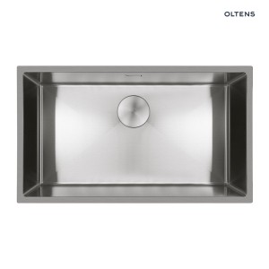 Oltens Hydda zlewozmywak stalowy 76x44 cm 1 komorowy stal szlachetna polerowana 71105100