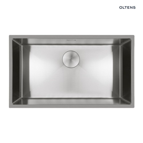 Oltens Hydda zlewozmywak stalowy 76x44 cm 1 komorowy stal szlachetna polerowana 71105100