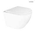Oltens Hamnes Kort Stille miska WC wisząca PureRim z powłoką SmartClean biała 42524000