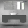 Oltens Vernal zestaw mebli łazienkowych 160 cm z blatem grafit mat 68387400