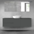 Oltens Vernal zestaw mebli łazienkowych 160 cm z blatem grafit mat 68408400