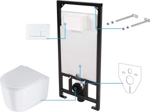 Zestaw WC podtynkowy 6 w 1