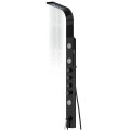 Panel prysznicowy Corsan SNAKE Termostat Stal GunMetal Deszczownica LED Wylewka
