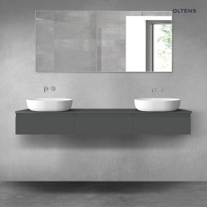 Oltens Vernal zestaw mebli łazienkowych 180 cm z blatem grafit mat 68487400