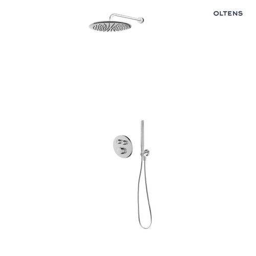 Zestaw Oltens Onega bateria podtynkowa z deszczownicą 30 cm Sondera i kompletem prysznicowym Ume chrom 36617100