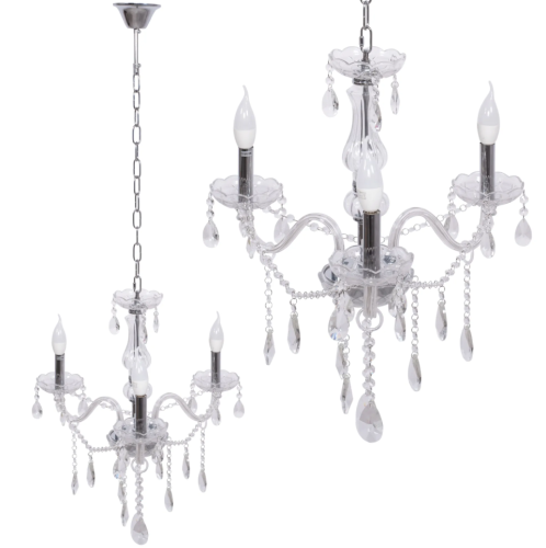 LAMPA 300752 KRYSZTAŁOWA 3-RAMIENNA