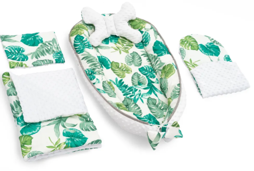 KOKON DO ŁÓŻECZKA 5w1 JY03 JUNGLE LEAFS GREEN