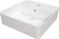 Umywalka ceramiczna nablatowa z wyspą na baterię