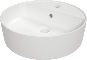 Umywalka ceramiczna nablatowa z wyspą na baterię