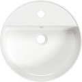 Umywalka ceramiczna nablatowa z wyspą na baterię