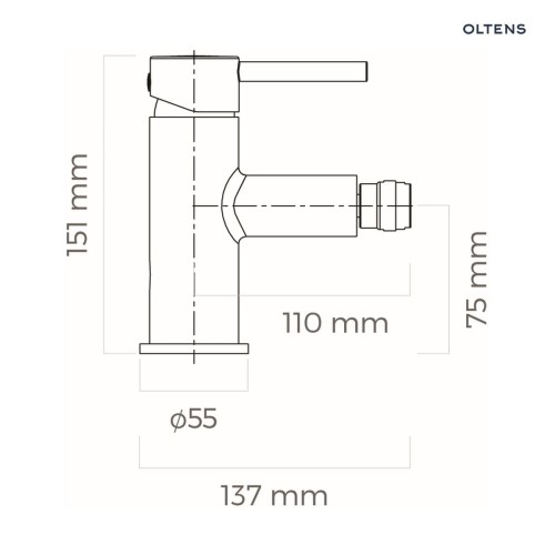 Oltens Molle bateria bidetowa stojąca 31300400