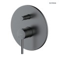 Oltens Molle bateria wannowo-prysznicowa podtynkowa grafitowa 34100400