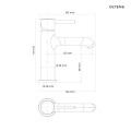 Oltens Molle Slim bateria umywalkowa stojąca chrom 32307100