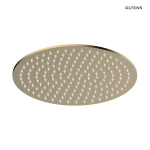 Oltens Vindel deszczownica 30 cm okrągła złoto szczotkowane 37006810