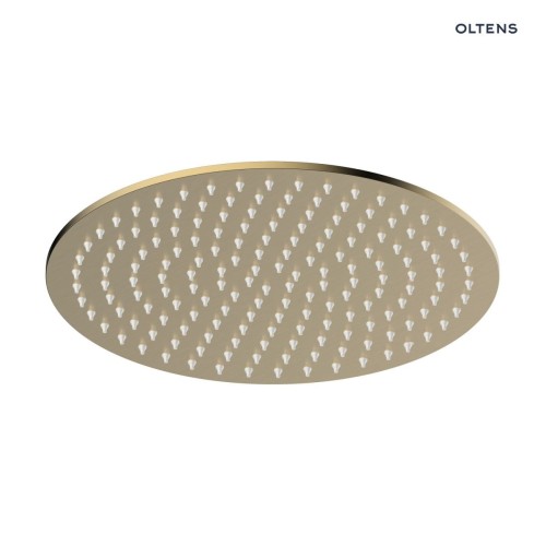 Oltens Vindel deszczownica 30 cm okrągła złoto szczotkowane 37006810