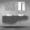 Oltens Vernal zestaw mebli łazienkowych 180 cm z blatem grafit mat 68556400