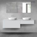 Oltens Vernal zestaw mebli łazienkowych 180 cm z blatem szary mat 68556700