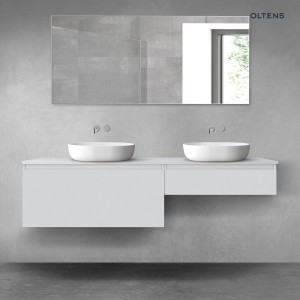 Oltens Vernal zestaw mebli łazienkowych 180 cm z blatem szary mat 68556700