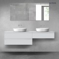 Oltens Vernal zestaw mebli łazienkowych 180 cm z blatem szary mat 68554700