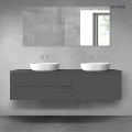 Oltens Vernal zestaw mebli łazienkowych 180 cm z blatem grafit mat 68557400