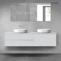 Oltens Vernal zestaw mebli łazienkowych 180 cm z blatem szary mat 68557700