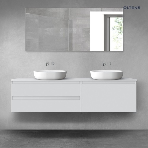 Oltens Vernal zestaw mebli łazienkowych 180 cm z blatem szary mat 68557700