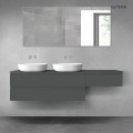 Oltens Vernal zestaw mebli łazienkowych 180 cm z blatem grafit mat 68591400