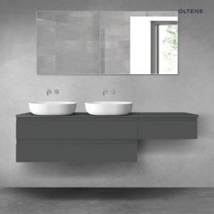 Oltens Vernal zestaw mebli łazienkowych 180 cm z blatem grafit mat 68591400