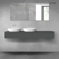 Oltens Vernal zestaw mebli łazienkowych 180 cm z blatem grafit mat 68592400